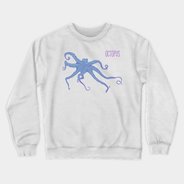 Octopus #02 Crewneck Sweatshirt by Olga Berlet